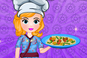 索菲亚制作中国炒面