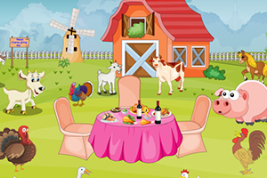 感恩节打扫农场