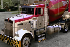 水泥搅拌车拼图