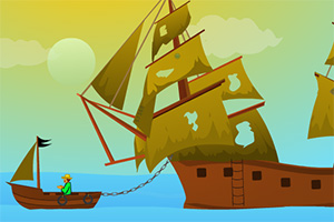 破损的帆船逃脱