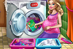 准妈妈的洗衣日