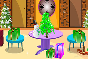 圣诞老人逃出房子