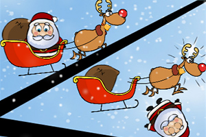 圣诞老人攀高空