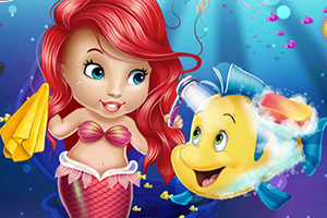 爱丽儿照顾比目鱼