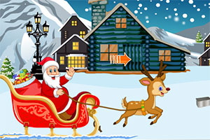 圣诞老人逃脱狗熊