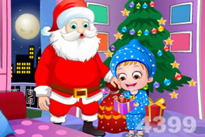 可爱宝贝的圣诞惊喜