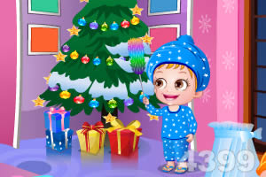 可爱宝贝的圣诞惊喜