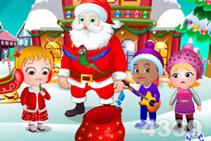 可爱宝贝的圣诞惊喜