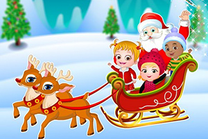 可爱宝贝的圣诞惊喜