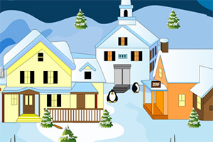 企鹅逃离圣诞派对