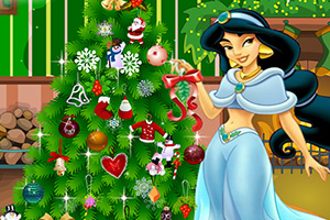 茉莉公主布置圣诞树