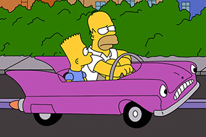 辛普森一家汽车拼图