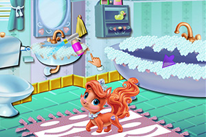 艾丽儿打扫脏乱浴室