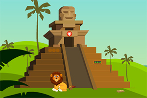 可爱小狮子逃脱