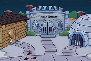 被困的雪鹿逃脱