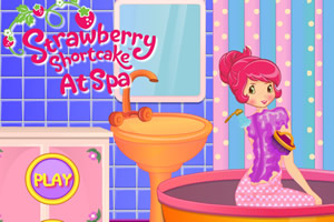 草莓在水疗中心