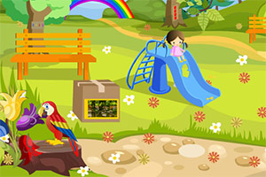 小女孩逃离游乐园