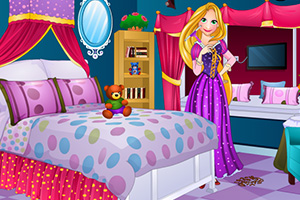 长发公主打扫卧室