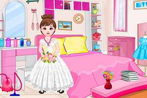 花姑娘整理房间