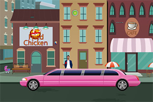 土豪先生驾车逃脱