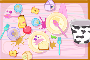 公主小宝贝做家务