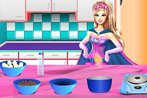 芭比制作巧克力蛋糕