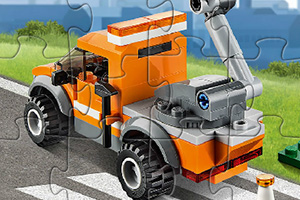 乐高工程车拼图