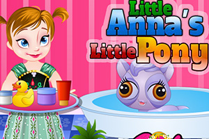 安娜照顾小马驹