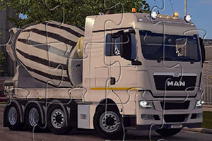 混凝土搅拌车拼图