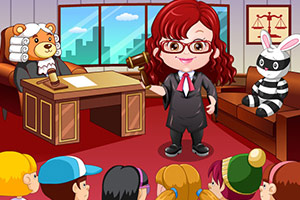 可爱宝贝律师装扮