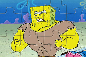 肌肉海绵宝宝拼图