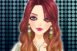 红金色混搭发型