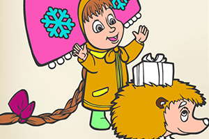 玛莎和熊填色书