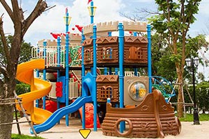 女孩逃出儿童乐园