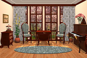 复古的房子逃脱