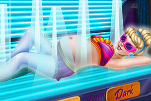 怀孕灰姑娘的日光浴