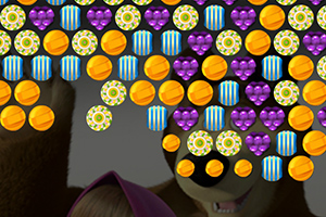 玛莎和熊糖果泡泡龙