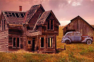 废弃草原停车场逃脱