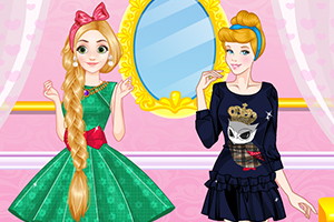 长发公主和灰姑娘的时尚秀