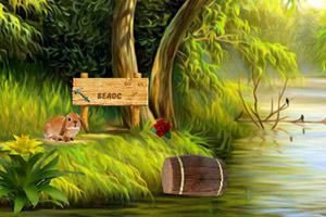 小兔子过河逃脱