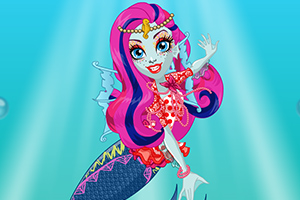 拉贡娜的人鱼装扮