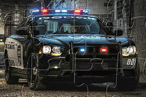 道奇警用车拼图