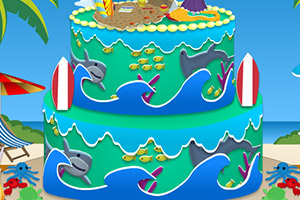 长发公主做蛋糕