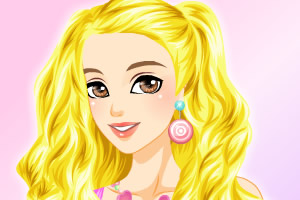 芭比娃娃长发装扮