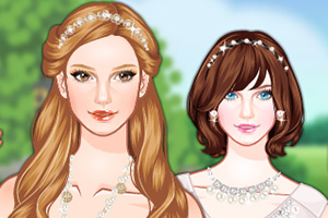 戴珍珠项链的女孩