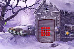 雪中老房子逃脱