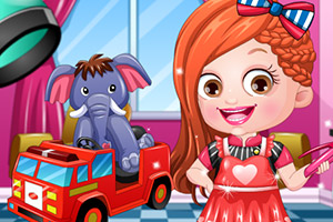 可爱宝贝当发型师