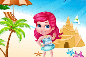 索菲亚公主在沙滩