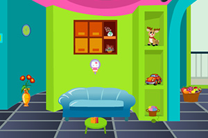 整洁的彩色房间逃脱