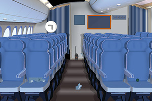 逃离豪华航空飞机